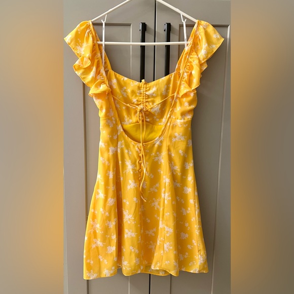 Ruffled backless mini dress - Picture 4 of 4